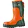 FELDTMANN Forst-Gummistiefel Ulme orange/grün Größe 48