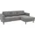 Home Affaire Eckcouch Polyester 2-Sitzer Grau