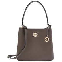 L.Credi Schultertasche Filippa Hobo Dark Taupe