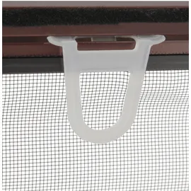 hecht International Fliegengitter mit Aluminiumrahmen 150 x 160 cm Braun