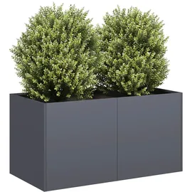 vidaXL Pflanzgefäß 40 x 80 x 80 cm Anthrazit