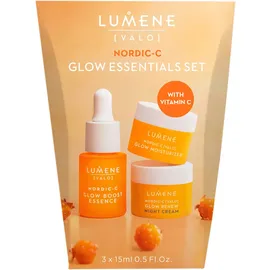 LUMENE Nordic-C Glow Essentials Set Gesichtspflegeset 3 x 15 ml