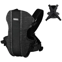 KIKKABOO Gwen Fly Knit Babytrage - Black - One Size