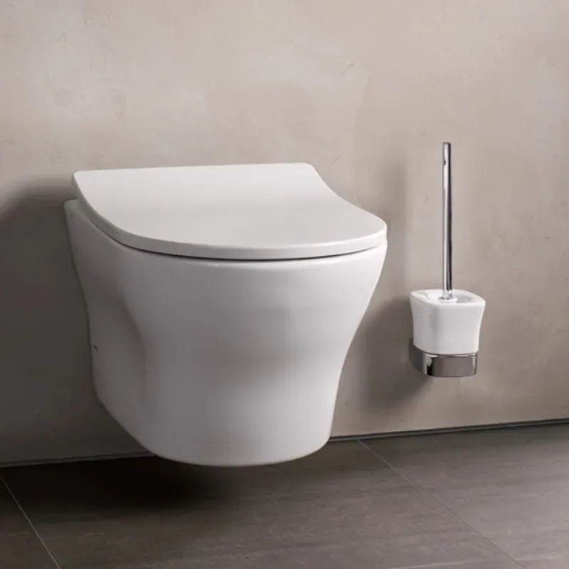 Toto MH Wand-WC spülrandlos mit Tornado Flush + WC Sitz Absenkautomatik##BxTxH 394 x 478 x 68 mm BxTxH 394 x 530 x 339 mm TC514G