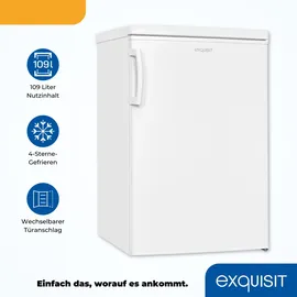 GGV Exquisit KS16-4-HE-040D Kühlschrank (109 l, 850 mm hoch, Weiß)