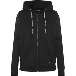 CHIEMSEE Damen Kapuzensweat Sweatjacke, Black Beauty, XS