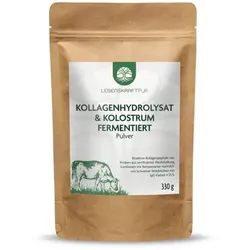 Lebenskraftpur Kollagen-Hydrolysat & Kolostrum Pulver bio