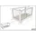 58 aufm Kessel Kinderbett Keeley 70 x 140 cm Buche massiv lackiert weiß