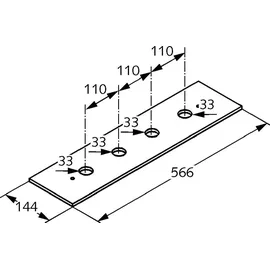 Kludi Sichtbare Montageplatte 1602145