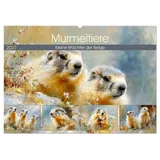 Calvendo Murmeltiere. Kleine Wächter der Berge Wandkalender 2027