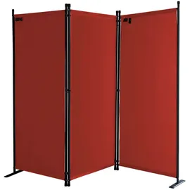 Quick Star Paravent, Terracotta, Metall, 170x165 cm, Sonnen- & Sichtschutz, Sichtschutz Garten, Balkon Sichtschutze