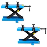 ConStands Motorradheber 2x Hebebühne # Mini-Lift Scherenheber bis 500kg in blau Spar-Set