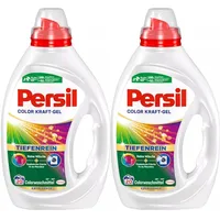 Persil Color Kraft-Gel Flüssigwaschmittel Colorwaschmittel für Buntwäsche 2x20WL