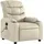 vidaXL Massagesessel Ilar Kunstleder 147 x 80,5 x 0 cm Creme mit Fernbedienung