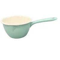 Linoows Kasserolle, Stieltopf, Kochtopf pastell mint