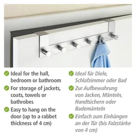 Wenko Türhaken Modell Celano Silber