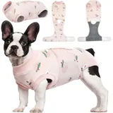 Kuoser OP-Body Hundebody Op Kastration Rüde Hündin Atmungsaktiv Leckschutz Blassrosa rosa