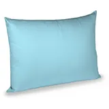 fleuresse Kissenbezug Satin 40 x 60 cm Blau Hellblau