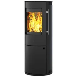 KLEINING Kaminofen »Lugano«, schwarz, Stahl, 6 kW, Dauerbrand geeignet