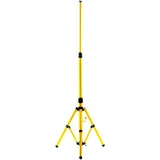 EINFEBEN Teleskop Stativ für Baustrahler, LED Fluter Stahlstativ, Höhenverstellbar, Gelb, Flutlicht Stativ für innen außen