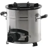 BBQ-Toro Raketenofen RAKETE #3, Edelstahl Rocket Stove mit USB Kabel, Stecker