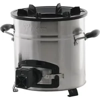 BBQ-Toro Raketenofen RAKETE #3, Edelstahl Rocket Stove mit USB Kabel, Stecker