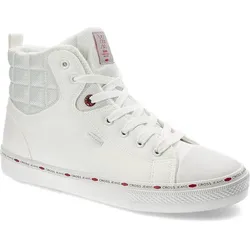 Weiße Sneakers Cross Jeans Gefütterte Damenschuhe, 36