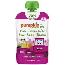 pumpkin organics Quetschie Kürbis Süßkartoffel Birne Banane Blaubeere 190 g