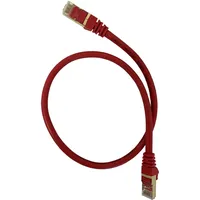 Vago-Tools CAT7 Patchkabel Netzwerkkabel rot 1m rund