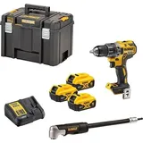DeWalt DCD791P3A-QW inkl. 3 x 5,0 Ah + Winkelvorsatz DT20502