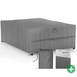 Sanzaro Abdeckung für Sitzgruppe Gartentisch Schutzhülle UV-Beständig, 280 x 204 x 90 cm280 x 204 x 90 cm (BxTxH)