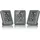 3er Set grau