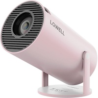 LQWELL HY300 Android 11, WIFI, BT 5, Mini-Beamer (8000 lm, 10000:1, 1280 x 720 px, 180-Grad-Winkel, 130-Zoll-Display HDMI) rosa