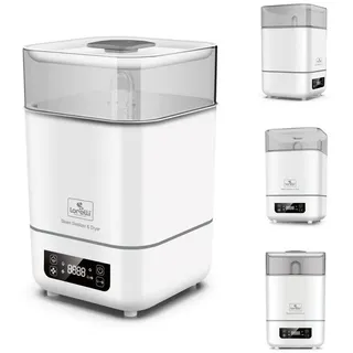 Lorelli Sterilisator und Trockner 2 in 1 Touchscreen-Display Messbecher, 2 Körbe weiß