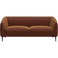 FLEXLUX 2,5-Sitzer Belle Designsofa, Couch, bequem durch Kaltschaum im Sitz, Skandinavisches Design, In hochwertiger Verarbeitung braun