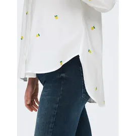 Only Hemdbluse ONLNEW LINA GRACE LS EMB Shirt Weiß S