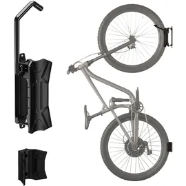 Maclean Brackets Fahrrad-Wandhalterung max. Tragkraft 35 kg, Neigungswinkel einstellbar, Stahl - Schwarz