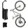Maclean Brackets Fahrrad-Wandhalterung max. Tragkraft 35 kg, Neigungswinkel einstellbar, Stahl - Schwarz