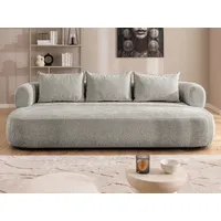 Home affaire Big-Sofa LUSSAC 4-Sitzer Design-Sofa mit Zierkissen, Maße B/T/H: 242/123/78 cm, hoher Sitzkomfort und modernes Design, Sofa ohne Bettfunktion grau