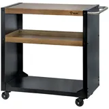 BBQ-Toro Grillwagen 95 x 50 x 90 cm, Schwarz, Grilltisch mit großer Arbeitsfläche, Beistelltisch Outdoor Grill Trolley | Grilltisch Outdoor, Servierwagen