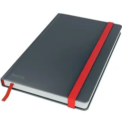 LEITZ Notizbuch Cosy A5 fester Einband liniert grau Packung mit 5 Stück