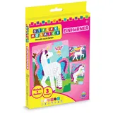 Invento Sticky Mosaics Travel Pack Einhörner Bastelset