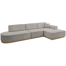 altdecor Ecksofa Ottomane Rechts IREA-L2-v2 - 328x171x83 cm Hellbraun