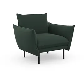Home Affaire Sessel HOME AFFAIRE "Stine Cocktailsessel", grün, B:96cm H:86cm T:86cm, Struktur (100% Polyester);Struktur weich (85% Polyester/15% Nylon);Samtoptik (100% Polyester), Sessel, Sessel, Besonderes Design durch Kissenoptik und Keder, by Morten Georgsen