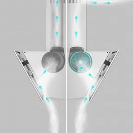 Ciarra VMS6762A Kopffreihaube 60 cm Weiß