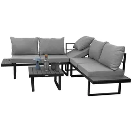 Greemotion Pisa Set 4-tlg. Grau/Schwarz
