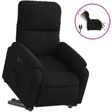vidaXL Relaxsessel Aufstehhilfe Mikrofasergewebe 89,5 x 103,5 x 0 cm Schwarz elektrisch