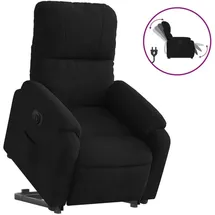 vidaXL Relaxsessel Aufstehhilfe Mikrofasergewebe 89,5 x 103,5 x 0 cm Schwarz elektrisch