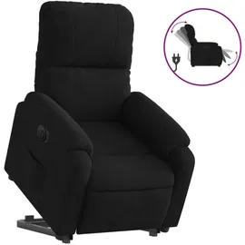 vidaXL Relaxsessel Aufstehhilfe Mikrofasergewebe 89,5 x 103,5 x 0 cm Schwarz elektrisch