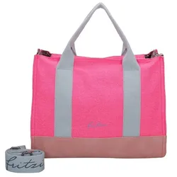 Fritzi aus Preußen Canvas Handtasche 40 cm neon pink